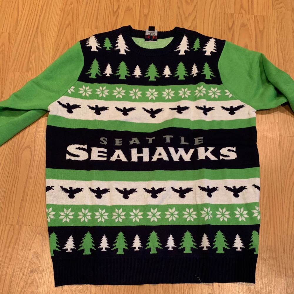 Brand new Seattle Seahawks Christmas sweater